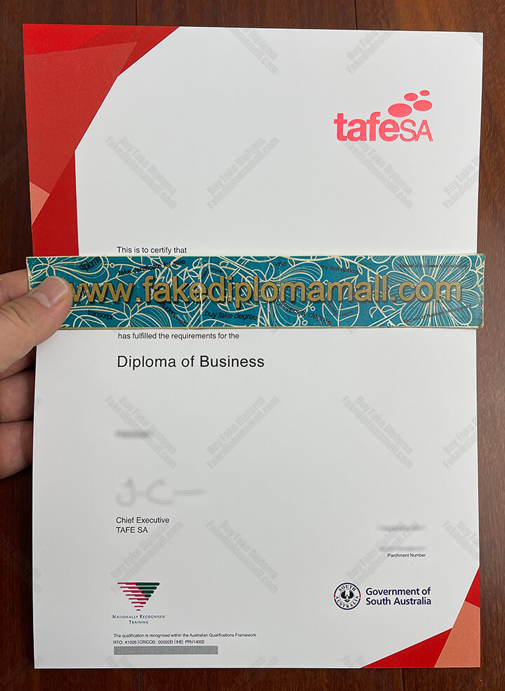 TAFE SA Fake Diploma, TAFE SA Fake Certificate