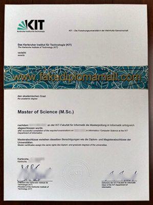 Karlsruhe Institute of Technology Fake Diploma 299x400 Samples