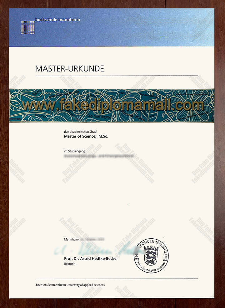 Universitat Mannheim Fake Diploma Rarely seen the Universität Mannheim Fake Diploma on the Net?