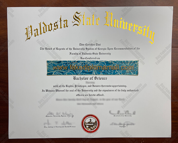 Valdosta State University Fake Diploma Can I get the Valdosta State University Degree, Buy VSU Fake Diploma