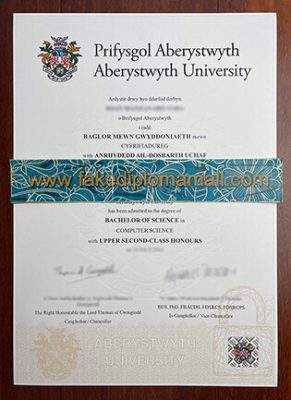 Aberystwyth University Fake Degree 291x400 Samples
