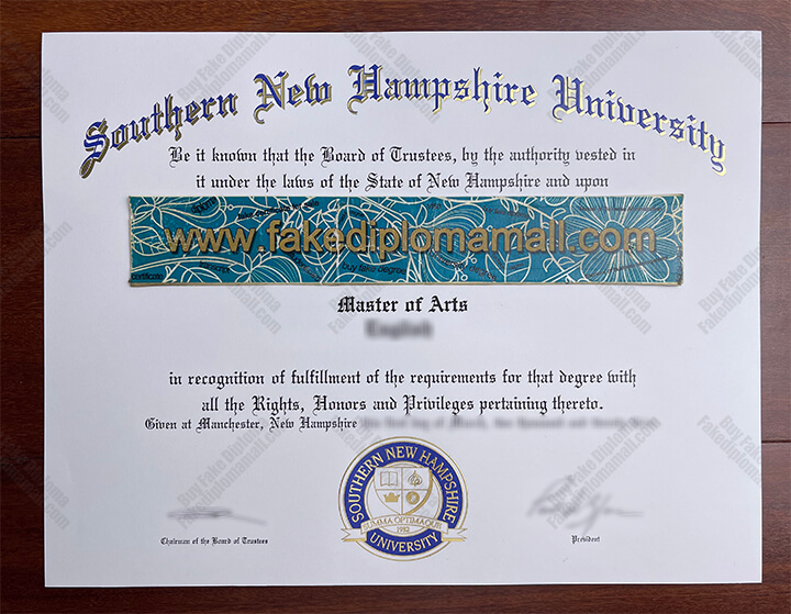 SNHU Fake Diploma