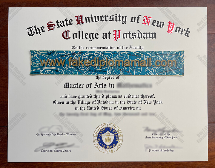 SUNY Potsdam Fake Diploma