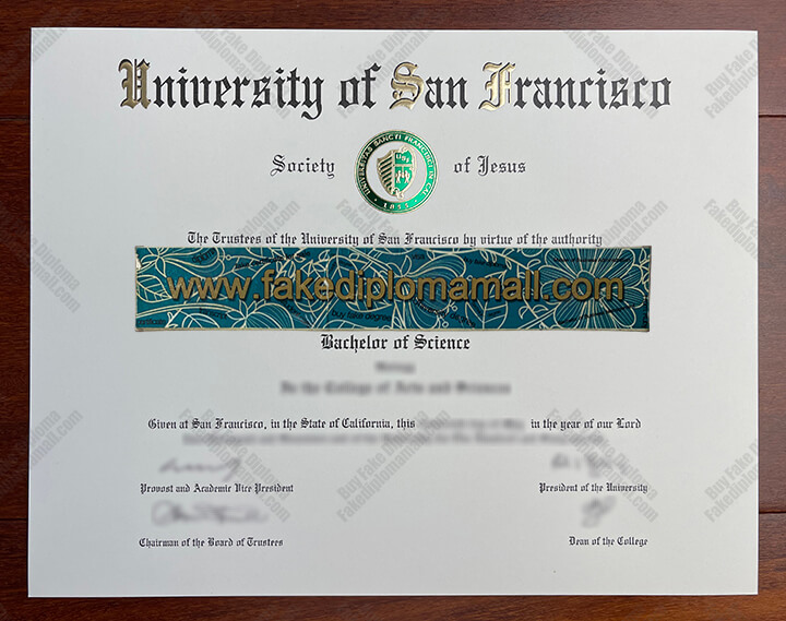 USF Fake Diploma, University of San Francisco Fake Diploma