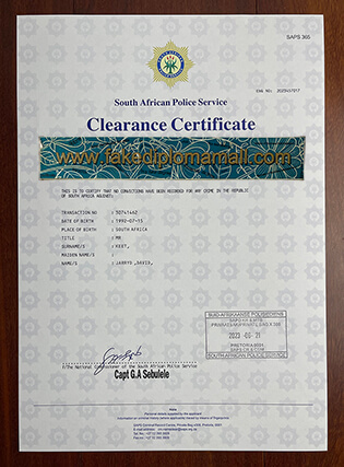 South African entry to Thailand with Fake Clearance Certificate