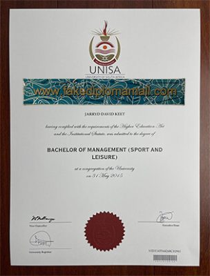 UNISA Fake Degree Certificate 304x400 Samples