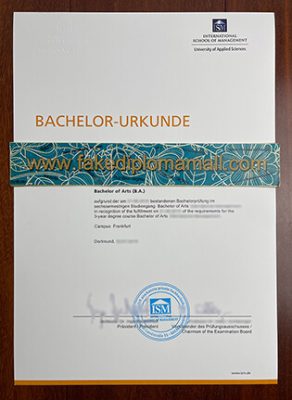 ISM Fake Bachelor Degree 292x400 Samples