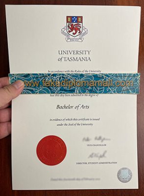 University of Tasmania Fake Degree Certificate 294x400 Samples