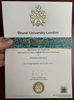 Brunel University has the Latest Diploma template, Buy Brunel University Fake Degree